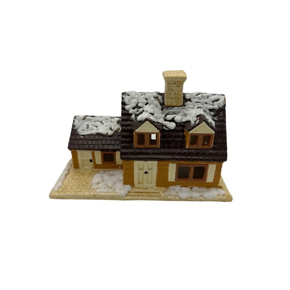 Vintage Byron Mold Ceramic Christmas Village 1984 Farmhouse
